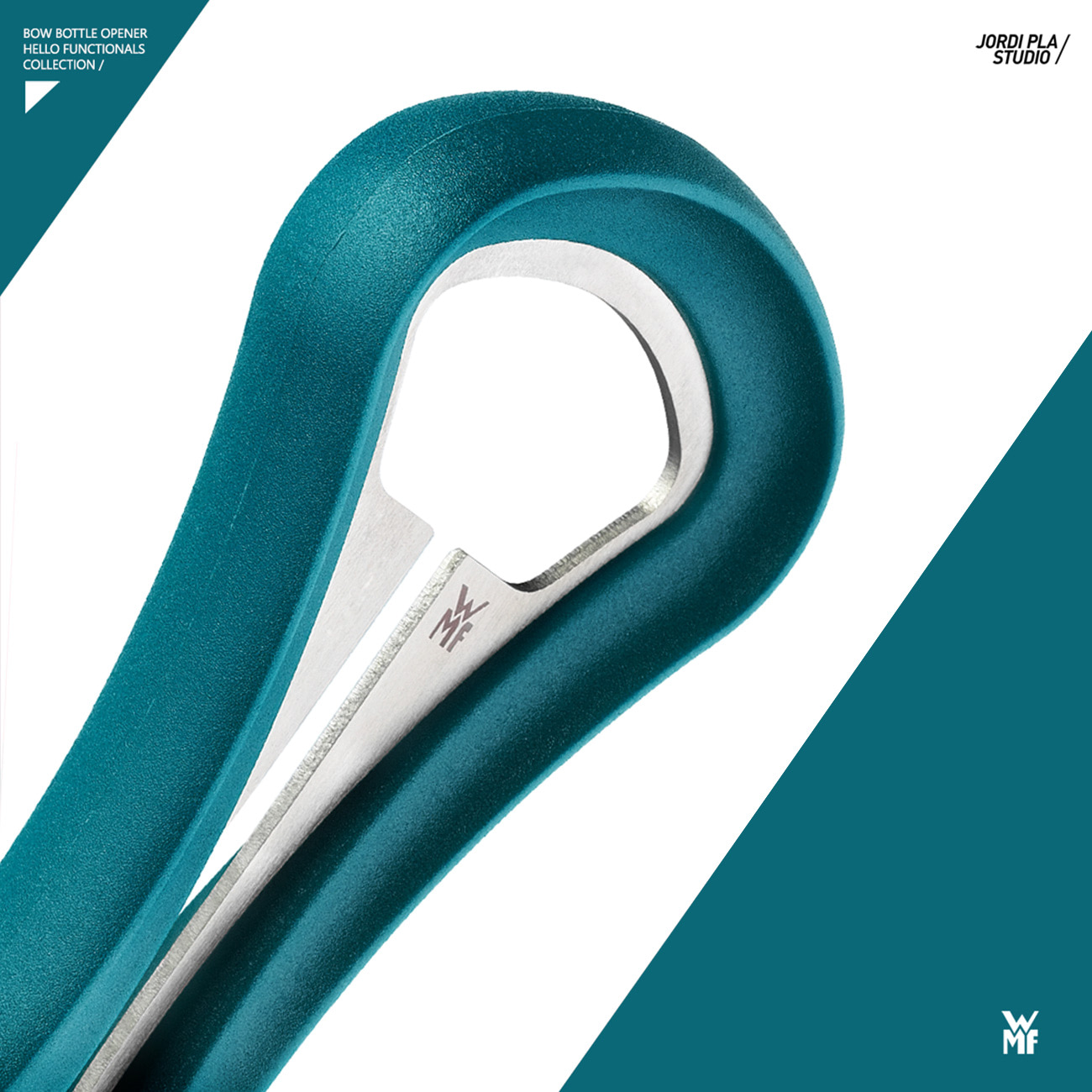 It’s a pleasure to present the first collaboration between our studio with the renamed Germany company WMF. Bow it’s a bottle opener it’s part from of the collection “Hello Functionals” offering smart and fresh solutions.