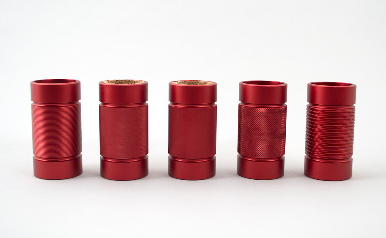Baccarat stack stopper carafe complement made in aluminium and cork. Designed by Jordi Pla